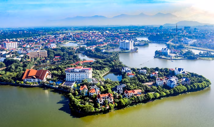 Một góc thành phố Vĩnh Yên (Vĩnh Phúc)