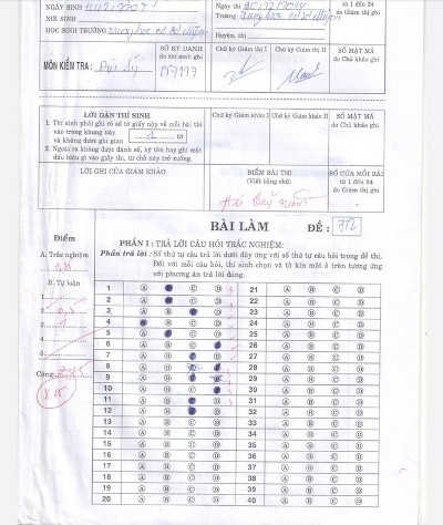 Một trong tổng số 165 bài kiểm tra môn Địa khối 7, học kỳ 1 ở trường Mỹ An được nâng điểm (ảnh: CTV) Một trong tổng số 165 bài kiểm tra môn Địa khối 7, học kỳ 1 ở trường Mỹ An được nâng điểm (ảnh: CTV)