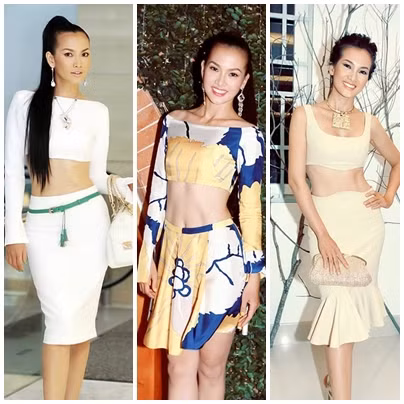 Bà mẹ một con Anh Thư luôn tự tin về vòng eo sau sinh nhỏ xinh tuyệt đẹp này của mình, và cô thường xuyên lựa chọn crop top để 'khoe' nó.