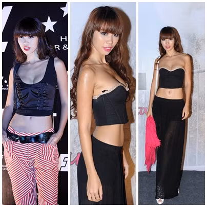 Siêu mẫu Hà Anh là một trong những mỹ nhân cưng chiều item trẻ trung và cá tính này