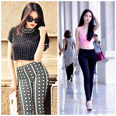 Với làn da trắng ngần và vóc dáng 'hoàn hảo' của mình, Ngọc Trinh luôn tự tin diện crop top Với làn da trắng ngần và vóc dáng 'hoàn hảo' của mình, Ngọc Trinh luôn tự tin diện crop top