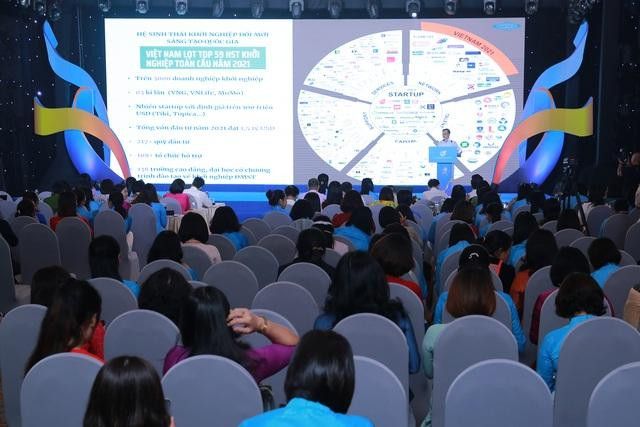 Trong 5 năm qua đã có trên 74 nghìn ý tưởng kinh doanh của phụ nữ được đề xuất hỗ trợ; trên 63.000 phụ nữ mạnh dạn khởi sự kinh doanh, khởi nghiệp. Ảnh: VGP/Đình Nam Trong 5 năm qua đã có trên 74 nghìn ý tưởng kinh doanh của phụ nữ được đề xuất hỗ trợ; trên 63.000 phụ nữ mạnh dạn khởi sự kinh doanh, khởi nghiệp. Ảnh: VGP/Đình Nam