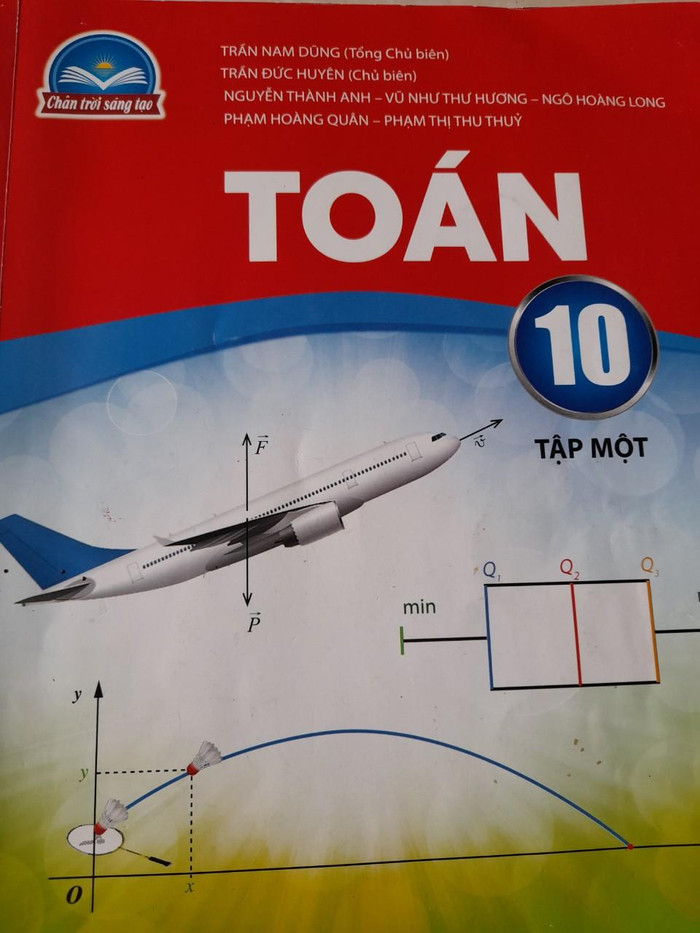Sách giáo khoa môn Toán lớp 10, bộ Chân trời sáng tạo. Ảnh do tác giả cung cấp