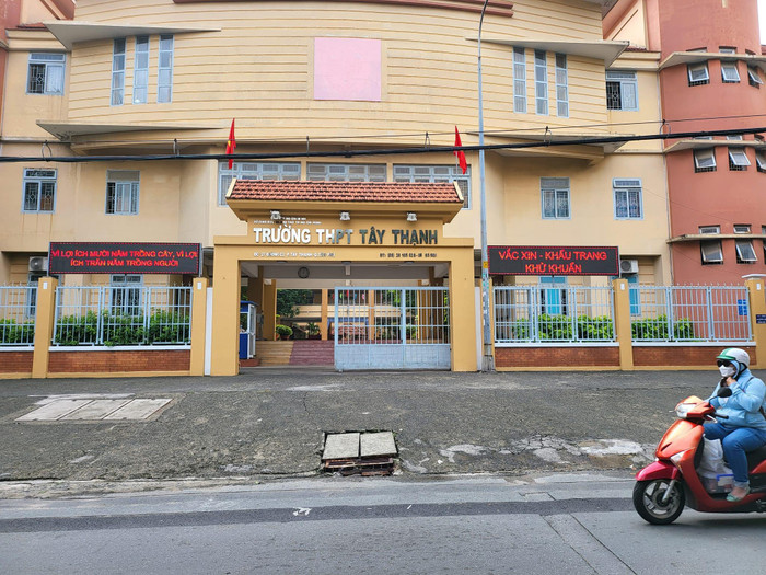 Trường Trung học phổ thông Tây Thạnh, quận Tân Phú, Thành phố Hồ Chí Minh (Ảnh: P.L)