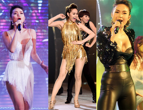 Phong cách của Minh Hằng lột xác đầy táo bạo trong năm nay. Cô ca sĩ dễ thương, ngọt ngào ngày nào giờ đây đã thay bằng một Minh Hằng sexy và bốc lửa trên sân khấu. Phong cách của Minh Hằng lột xác đầy táo bạo trong năm nay. Cô ca sĩ dễ thương, ngọt ngào ngày nào giờ đây đã thay bằng một Minh Hằng sexy và bốc lửa trên sân khấu.