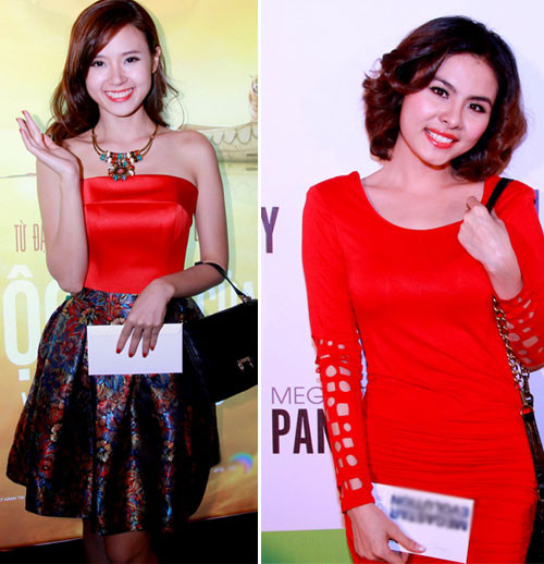 Nếu muốn có vẻ đẹp đáng yêu và tươi trẻ thì bạn hãy chọn trang phục như của Midu và Vân Trang nhé Nếu muốn có vẻ đẹp đáng yêu và tươi trẻ thì bạn hãy chọn trang phục như của Midu và Vân Trang nhé