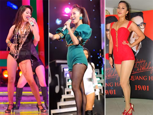 Cô trung thành với mốt quần chẽn siêu ngắn