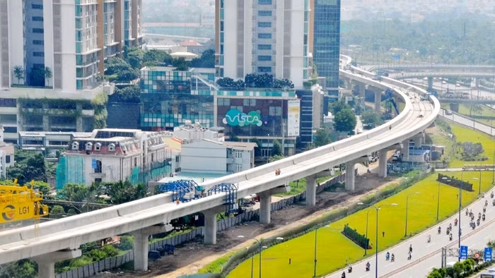 Dự án đường sắt đô thị số 1 Thành phố Hồ Chí Minh tuyến Bến Thành - Suối Tiên vừa được Bộ Giao thông Vận tải đề xuất tăng thêm 30 nghìn tỷ. Ảnh: Nhandan