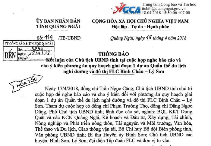 FLC xin hàng nghìn héc-ta ở Quảng Ngãi để làm dự án thật hay giữ đất? ảnh 1