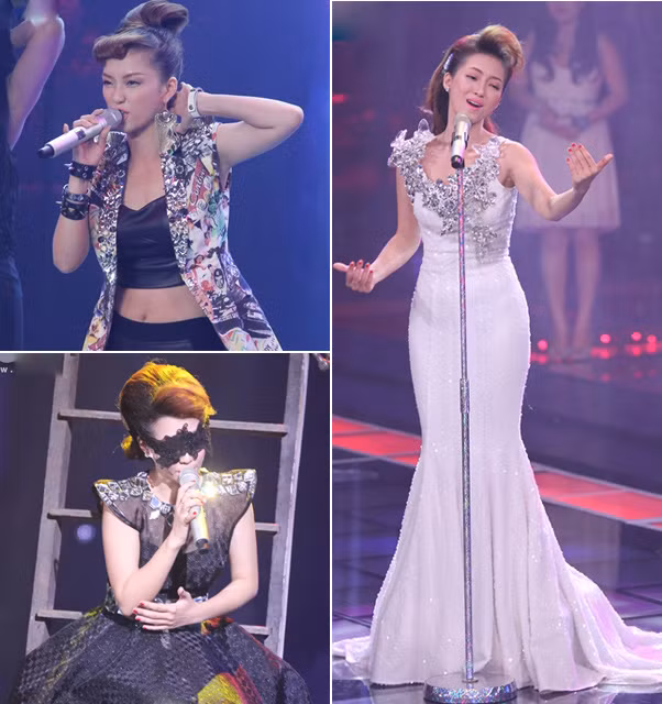 Đinh Hương như một bản sao mới của Hà Hồ với các kiểu tóc retro, phong cách thời trang đính đá khỏe khoắn, những chiếc váy thiết kế phá cách kiểu ngoài hành tinh. Đinh Hương như một bản sao mới của Hà Hồ với các kiểu tóc retro, phong cách thời trang đính đá khỏe khoắn, những chiếc váy thiết kế phá cách kiểu ngoài hành tinh.