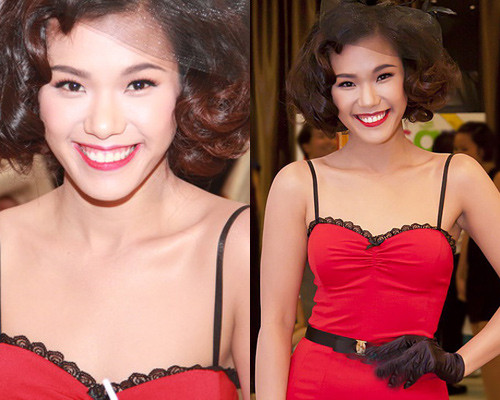 Dường như ca sĩ sinh năm 1987 đã lãng phí nhan sắc với phong cách cổ điển. Tóc xoăn ngắn nhuộm vàng đã khiến cô già đi rất nhiều. Dường như ca sĩ sinh năm 1987 đã lãng phí nhan sắc với phong cách cổ điển. Tóc xoăn ngắn nhuộm vàng đã khiến cô già đi rất nhiều.