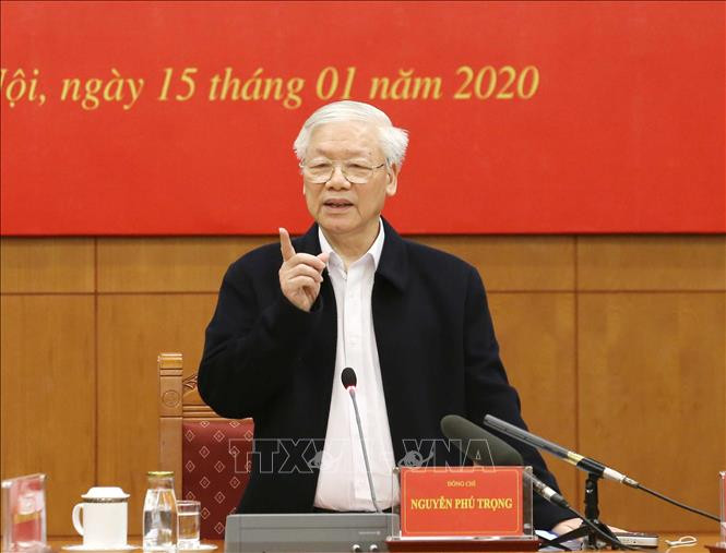 Tổng Bí thư, Chủ tịch nước Nguyễn Phú Trọng phát biểu kết luận phiên họp. Ảnh: Phương Hoa/TTXVN Tổng Bí thư, Chủ tịch nước Nguyễn Phú Trọng phát biểu kết luận phiên họp. Ảnh: Phương Hoa/TTXVN