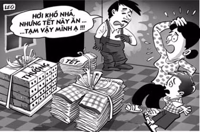 Nhiều nơi ngại công khai thưởng Tết. (Ảnh minh hoạ: Vtv.vn)