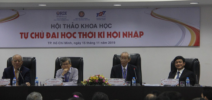 Hiệp hội Các trường đại học, cao đẳng Việt Nam phối hợp với Viện Nghiên cứu Phát triển Phương Đông tổ chức hội thảo: “Tự chủ đại học thời kỳ hội nhập”. (Ảnh: TT) Hiệp hội Các trường đại học, cao đẳng Việt Nam phối hợp với Viện Nghiên cứu Phát triển Phương Đông tổ chức hội thảo: “Tự chủ đại học thời kỳ hội nhập”. (Ảnh: TT)