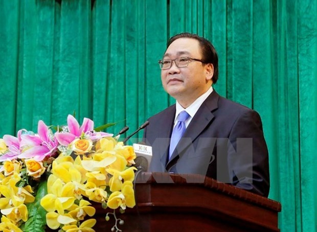 Ông Hoàng Trung Hải, Ủy viên Bộ Chính trị, Bí thư Thành ủy Hà Nội. (Nguồn: TTXVN) Ông Hoàng Trung Hải, Ủy viên Bộ Chính trị, Bí thư Thành ủy Hà Nội. (Nguồn: TTXVN)