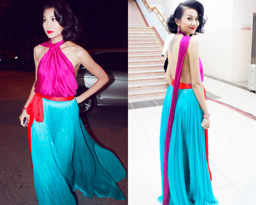 Rất hợp với những bộ đầm hàng hiệu sexy khi chân dài muốn khoe vai, khoe lưng.