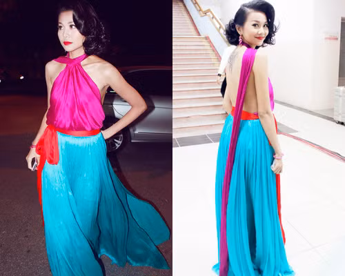 Rất hợp với những bộ đầm hàng hiệu sexy khi chân dài muốn khoe vai, khoe lưng.