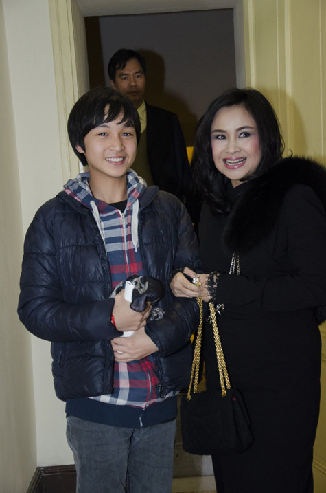 Thanh Lam và con trai. Thanh Lam và con trai.
