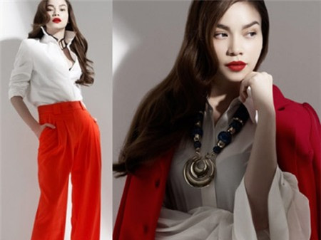 Gam màu tuyệt vời nhất đi cùng với đỏ là đen và trắng, vừa hỗ trợ nhau nổi bật lại không quá chói, giúp bạn tự tin và đẹp hơn khi bạn đi làm hay đi chơi.