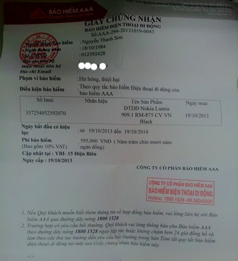 Mua bảo hiểm dành cho điện thoại di động của AAA, có cũng như không?