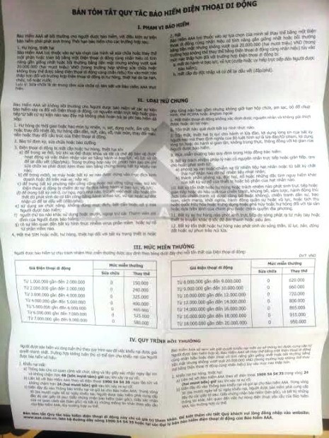 Người bán bảo hiểm và người mua cần phải trao đổi kỹ với nhau về "phí miễn thường" trước khi quyết định mua bảo hiểm.