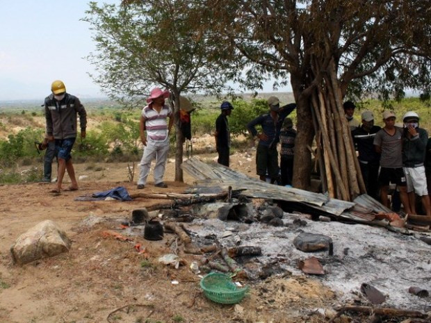 Hiện trường nơi xảy ra vụ án Hiện trường nơi xảy ra vụ án