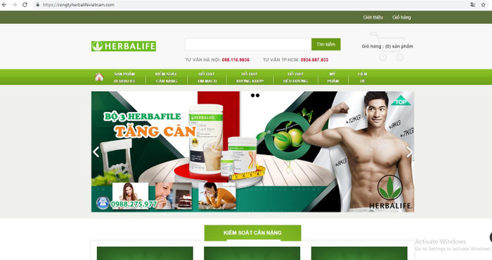 Cẩn trọng với thông tin quảng cáo Herbalife Cẩn trọng với thông tin quảng cáo Herbalife