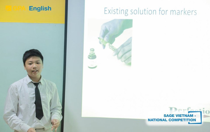 Nguyên Sang tại Cuộc thi. (Nguồn: Sage Vietnam) Nguyên Sang tại Cuộc thi. (Nguồn: Sage Vietnam)