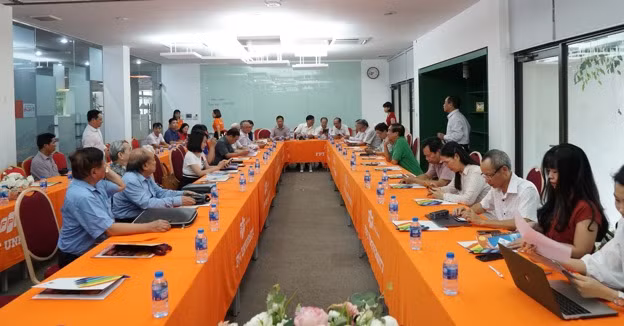 Các đại diện đến từ các trường Đại học-Cao đẳng Ngoài Công lập trên toàn quốc có mặt tham dự buổi họp