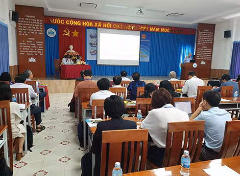 Toàn cảnh Hội thảo "Bảo đảm kiểm định chất lượng giáo dục đại học trên thế giới và ở Việt Nam" (ảnh: P.L)