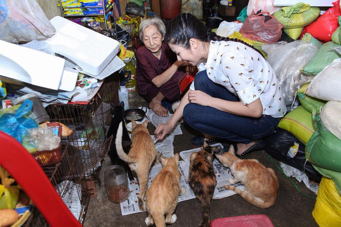 Ngọc Hân rất yêu thương động vật và cô rất vui khi giúp đỡ được những người cưu mang những loài động vật bị bỏ rơi Ngọc Hân rất yêu thương động vật và cô rất vui khi giúp đỡ được những người cưu mang những loài động vật bị bỏ rơi