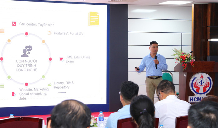 Ông Trần Bình Hậu - Trưởng phòng Quản trị thông tin, Trường Đại học Nguyễn Tất Thành Ông Trần Bình Hậu - Trưởng phòng Quản trị thông tin, Trường Đại học Nguyễn Tất Thành