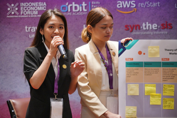 Hải Đăng luôn mạnh dạn trình bày các ý tưởng của mình tại các diễn đàn thanh niên. (Ảnh: Nhân vật cung cấp)