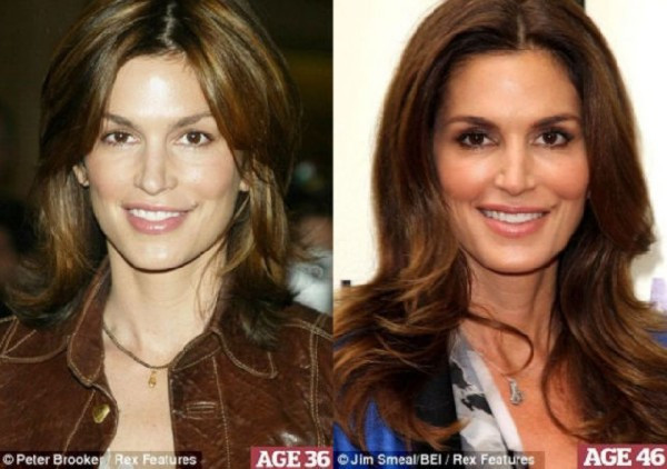 Siêu mẫu Cindy Crawford đẹp mặn mà ở tuổi 46. Khuôn mặt cô chỉ thay đổi vài nét so với 10 năm về trước. Siêu mẫu Cindy Crawford đẹp mặn mà ở tuổi 46. Khuôn mặt cô chỉ thay đổi vài nét so với 10 năm về trước.