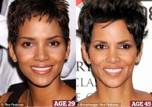 Nữ diễn viên Halle Berry hiện tại 45 tuổi, không thay đổi nhiều so với năm 29 tuổi. Nữ diễn viên Halle Berry hiện tại 45 tuổi, không thay đổi nhiều so với năm 29 tuổi.