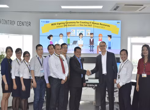 Cao đẳng Hoa Sen và NIIT Ấn Độ với SPS Việt Nam ký kết hợp tác, cung ứng nguồn nhân lực (ảnh: HSC)