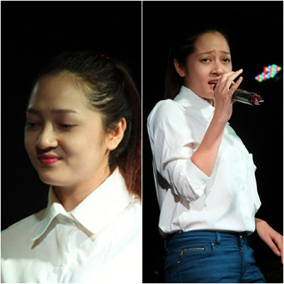 Khi không make-up, gương mặt của Bảo Anh chẳng hề thanh tú và nhỏ nhắn như nhiều người vẫn tưởng. Khi không make-up, gương mặt của Bảo Anh chẳng hề thanh tú và nhỏ nhắn như nhiều người vẫn tưởng.