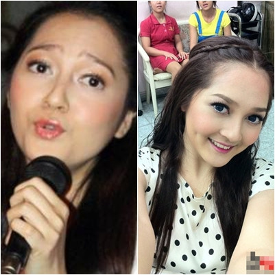 Thế mới thấy, dù thế nào, thì Bảo Anh cũng không hề hợp với lối trang điểm lòe loẹt và đậm đà như thế này. Thế mới thấy, dù thế nào, thì Bảo Anh cũng không hề hợp với lối trang điểm lòe loẹt và đậm đà như thế này.