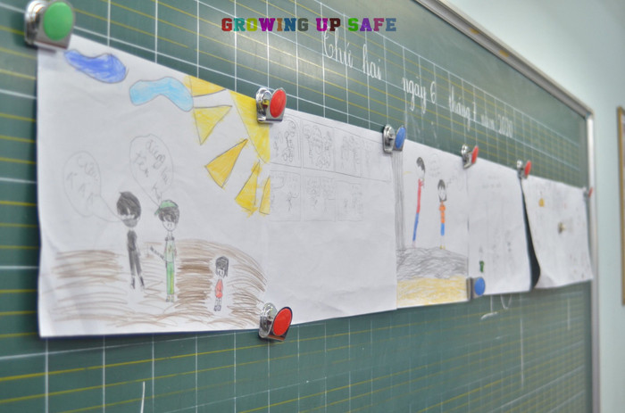 Hình ảnh tuyên truyền trực quan, dễ hiểu (Ảnh: Khánh Vy)