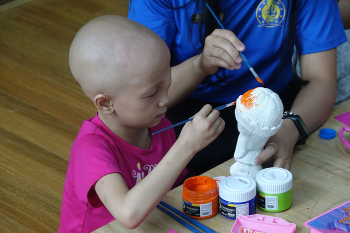 Những học sinh đặc biệt trong lớp học tình thương (Ảnh:V.N) Những học sinh đặc biệt trong lớp học tình thương (Ảnh:V.N)