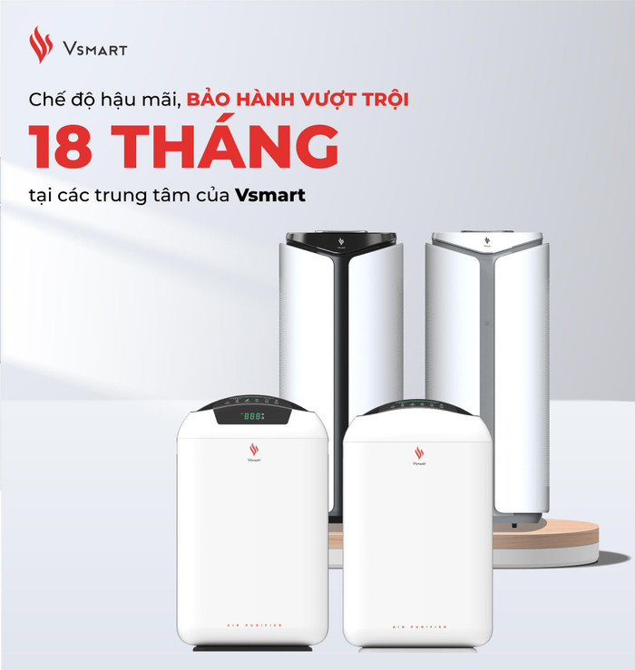 Chế độ bảo hành vượt trội khi mua máy lọc không khí Vsmart trên Vsmart Online. Chế độ bảo hành vượt trội khi mua máy lọc không khí Vsmart trên Vsmart Online.