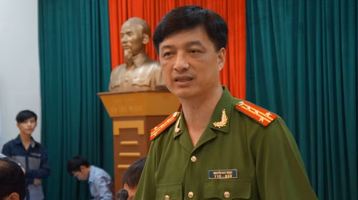 Đại tá Nguyễn Duy Ngọc, Phó Giám đốc Công an Hà Nội. Ảnh VIẾT CƯỜNG