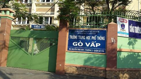 Trường THPT Gò Vấp, đường Nguyễn Thái Sơn, quận Gò Vấp (ảnh: T.Q) Trường THPT Gò Vấp, đường Nguyễn Thái Sơn, quận Gò Vấp (ảnh: T.Q)