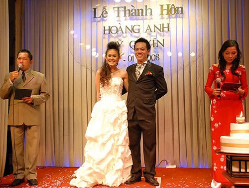 Ngày kết hôn của Mỹ Quyên và Hoàng Anh.