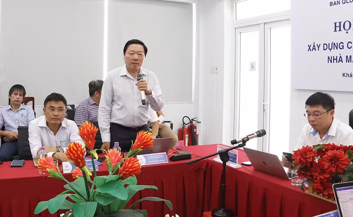 Ông Nguyễn Đức Tuyển – Giám đốc CPMB phát biểu tại cuộc họp