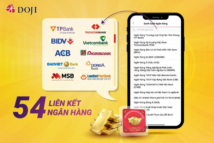 eGold nâng cấp phương thức thanh toán với hệ thống liên kết tới 54 ngân hàng, giúp người dùng thanh toán thuận tiện, linh hoạt