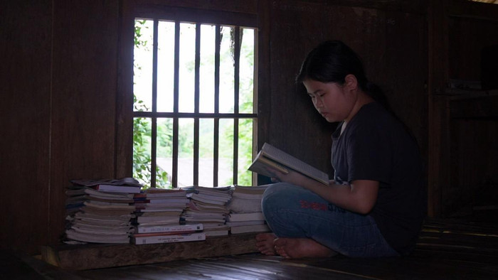 Góc đọc sách nhỏ của bé Đinh Thị Phương Linh. Ảnh: Phương Huệ Góc đọc sách nhỏ của bé Đinh Thị Phương Linh. Ảnh: Phương Huệ