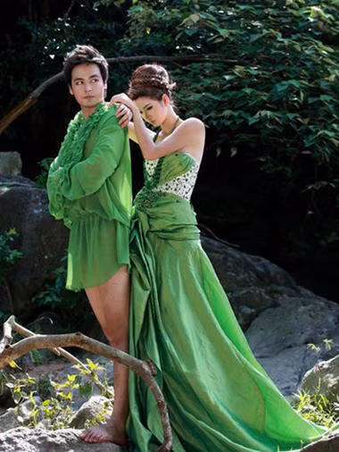 MC Phan Anh cũng đã có lần phải gửi lời xin lỗi đến khán giả vì đã xuất hiện trong một bộ ảnh cùng chiếc váy màu xanh mỏng tang này