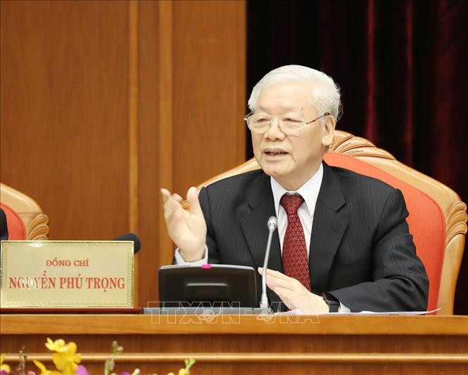 Tổng Bí thư, Chủ tịch nước Nguyễn Phú Trọng chủ trì Hội nghị. Ảnh: Trí Dũng/TTXVN Tổng Bí thư, Chủ tịch nước Nguyễn Phú Trọng chủ trì Hội nghị. Ảnh: Trí Dũng/TTXVN
