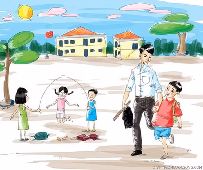 Yêu thương, sẻ chia là cách tốt nhất thầy cô không cần đến “tát, quỳ”. Ảnh minh họa: Báo Giáo dục và Thời đại